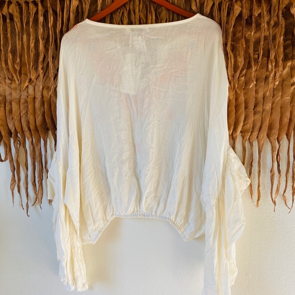 NWT Pink Diamond Bohemian Embroidered Blouse - Picture 5 of 5